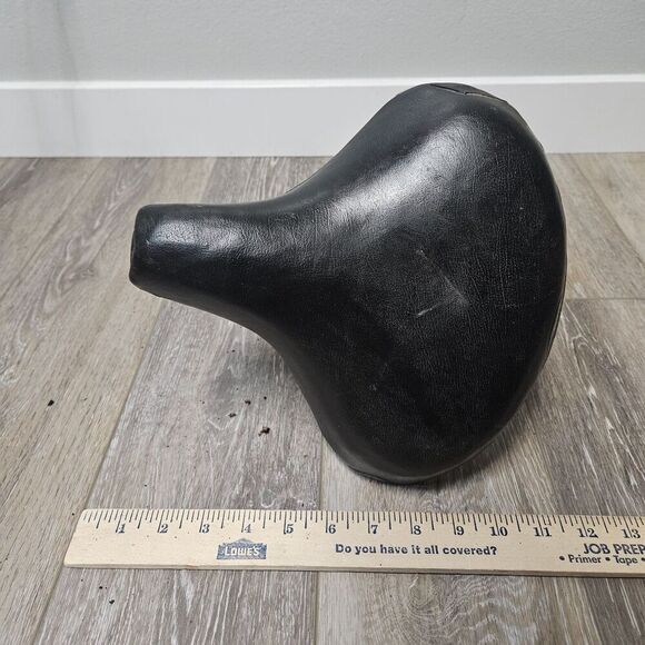 Mesinger Vintage Bicycle Spring Seat Wide Comfort Black Leather Cruiser Retro - Picture 4 of 8